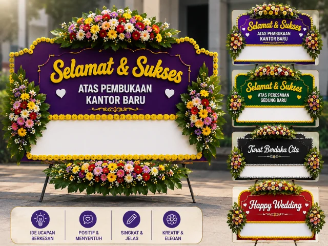 ide tulisan bunga papan